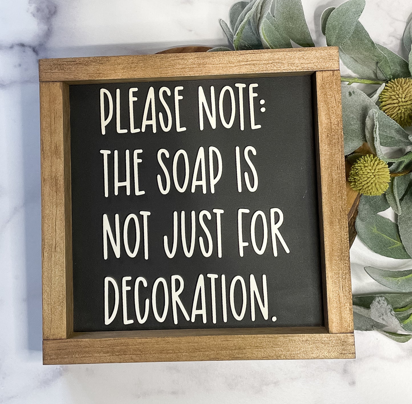 Modern Farmhouse Funny Bathroom Decor| Wood Sign