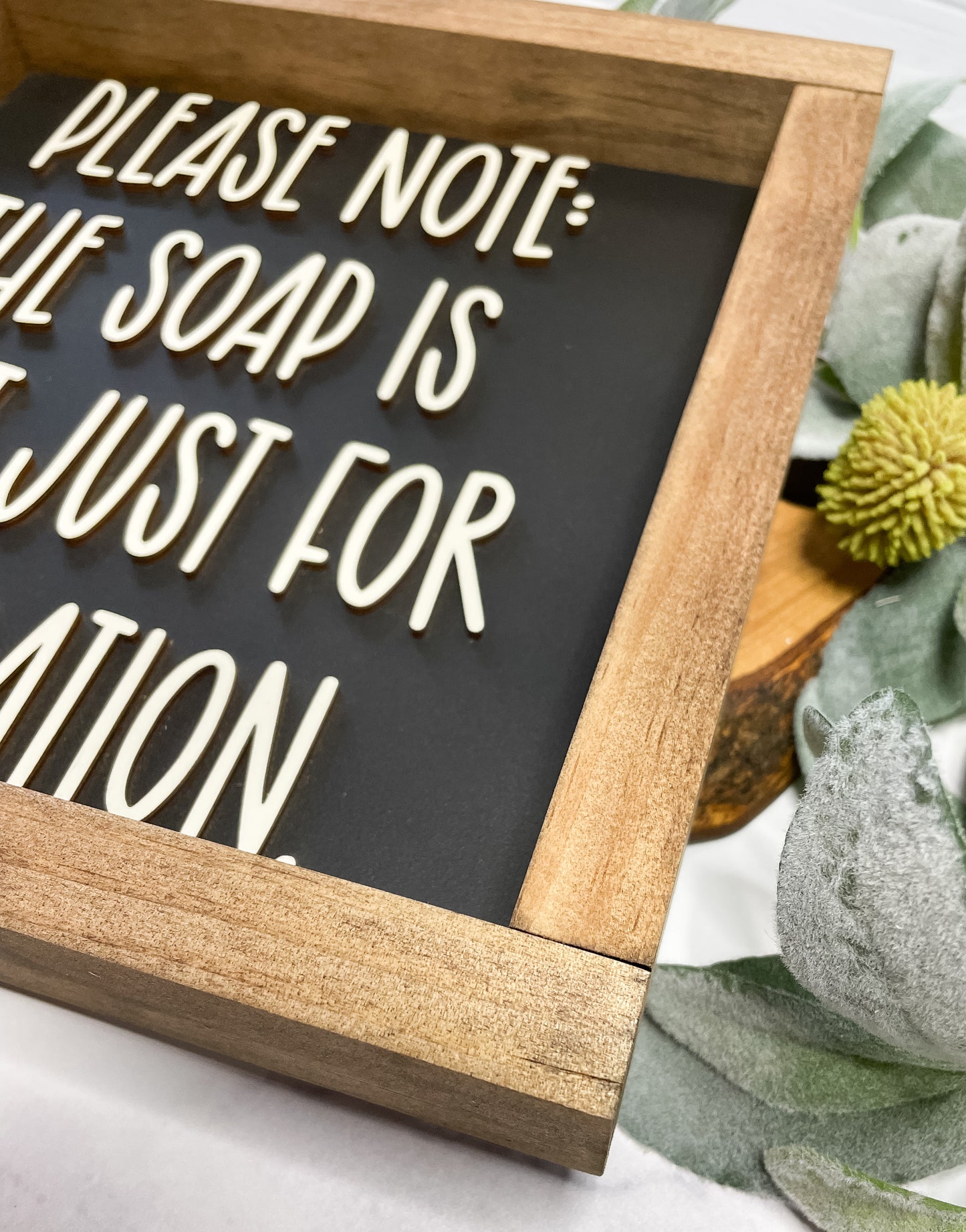 Modern Farmhouse Funny Bathroom Decor| Wood Sign