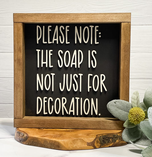 Modern Farmhouse Funny Bathroom Decor| Wood Sign